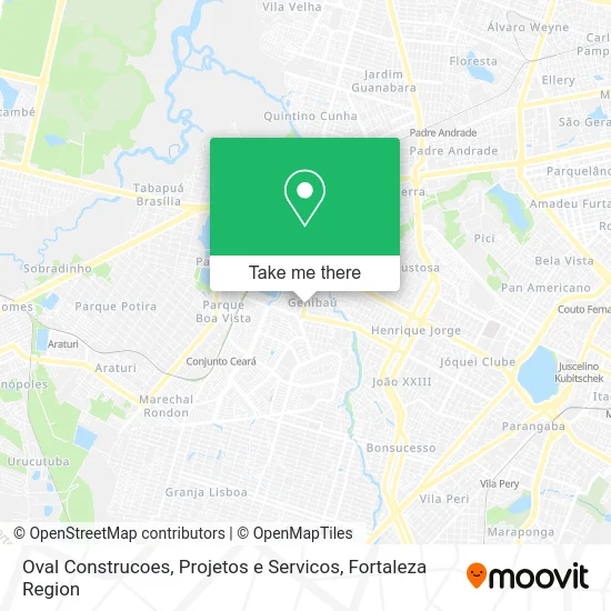 Oval Construcoes, Projetos e Servicos map