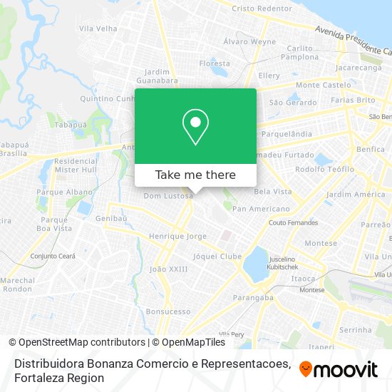Distribuidora Bonanza Comercio e Representacoes map