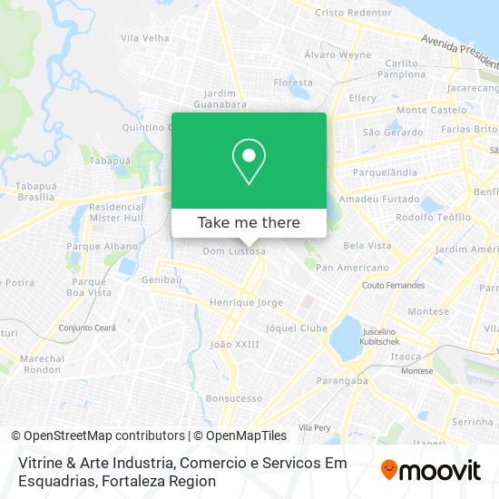 Vitrine & Arte Industria, Comercio e Servicos Em Esquadrias map