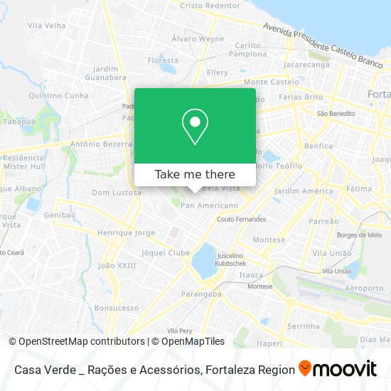 Casa Verde _ Rações e Acessórios map