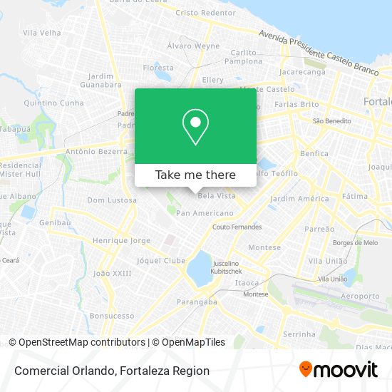 Comercial Orlando map