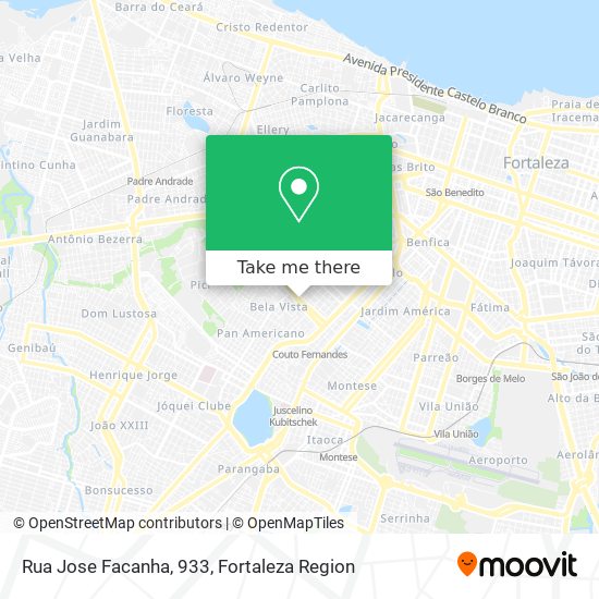 Rua Jose Facanha, 933 map