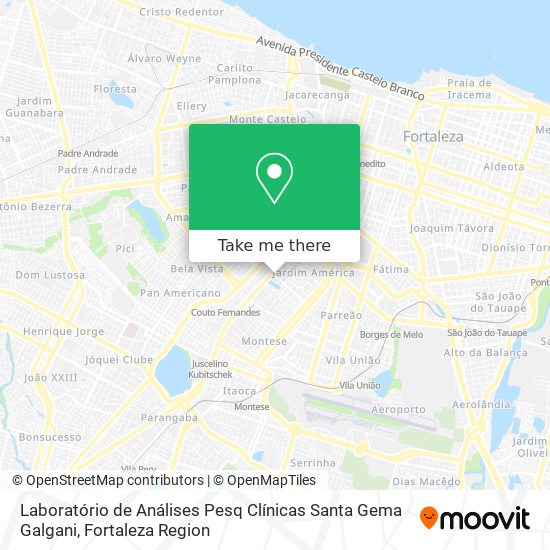 Laboratório de Análises Pesq Clínicas Santa Gema Galgani map