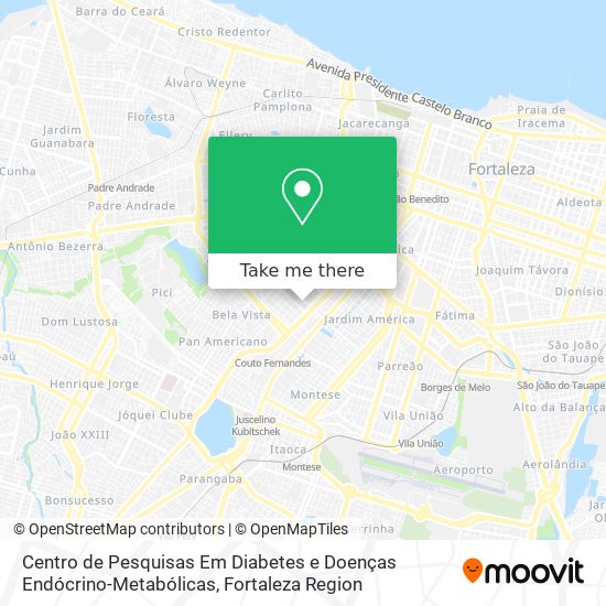 Centro de Pesquisas Em Diabetes e Doenças Endócrino-Metabólicas map