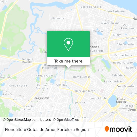 Floricultura Gotas de Amor map