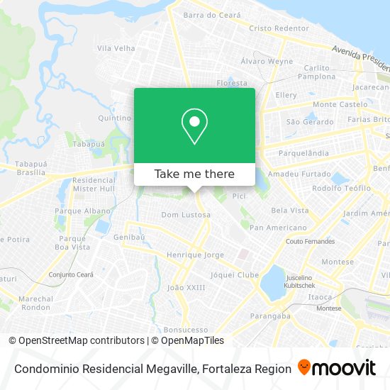 Condominio Residencial Megaville map