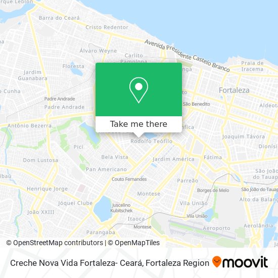 Creche Nova Vida Fortaleza- Ceará map