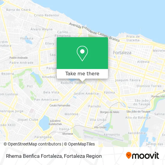 Rhema Benfica Fortaleza map
