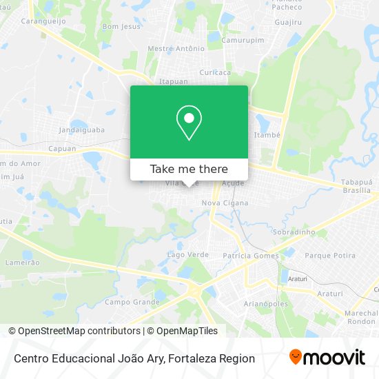 Centro Educacional João Ary map