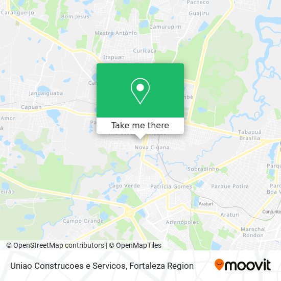 Uniao Construcoes e Servicos map