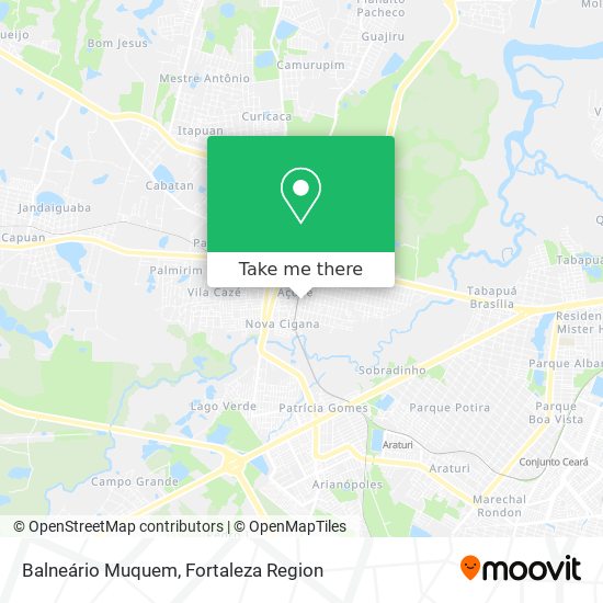 Balneário Muquem map