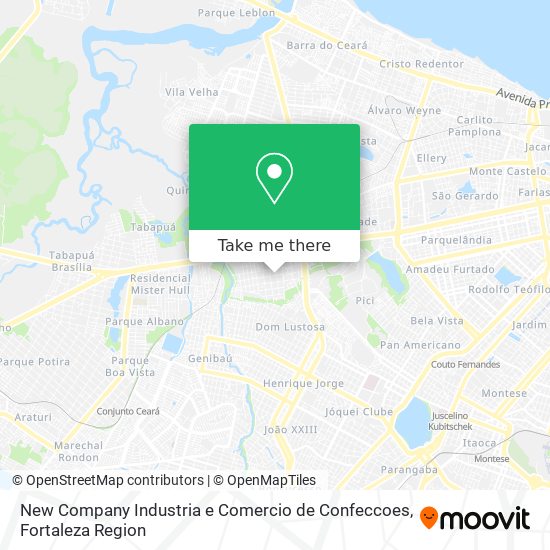 Mapa New Company Industria e Comercio de Confeccoes