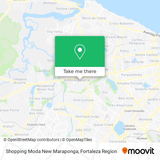 Shopping Moda New Maraponga map