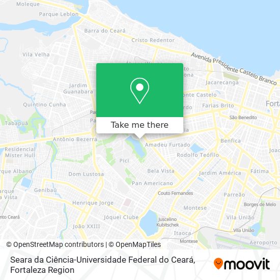 Seara da Ciência-Universidade Federal do Ceará map