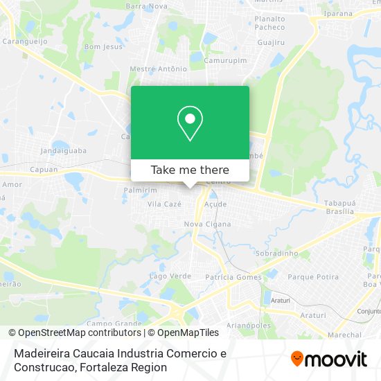 Mapa Madeireira Caucaia Industria Comercio e Construcao