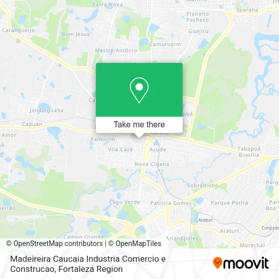 Mapa Madeireira Caucaia Industria Comercio e Construcao