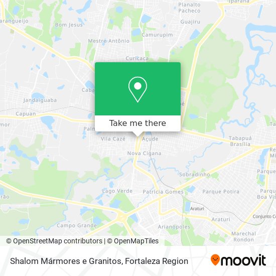 Shalom Mármores e Granitos map