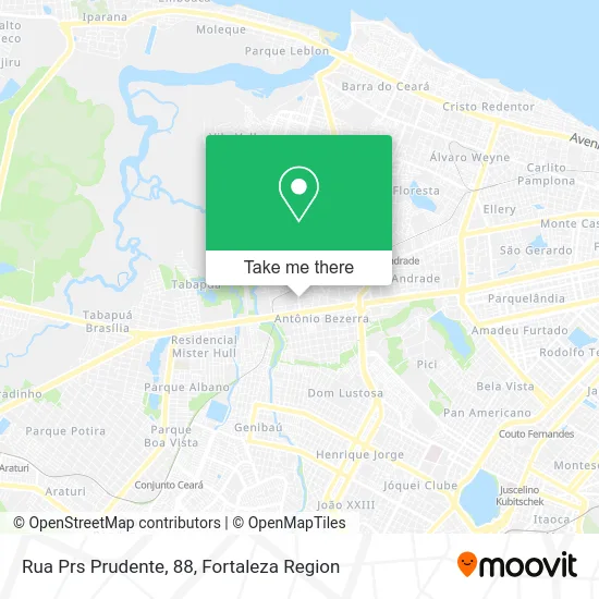 Rua Prs Prudente, 88 map