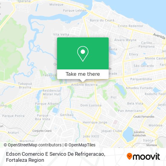 Mapa Edson Comercio E Servico De Refrigeracao