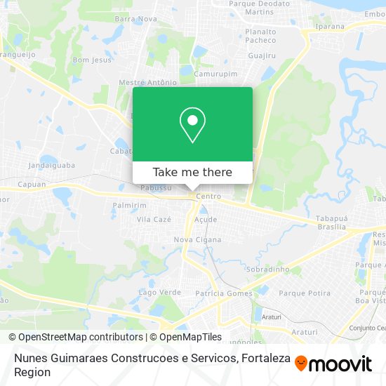 Mapa Nunes Guimaraes Construcoes e Servicos