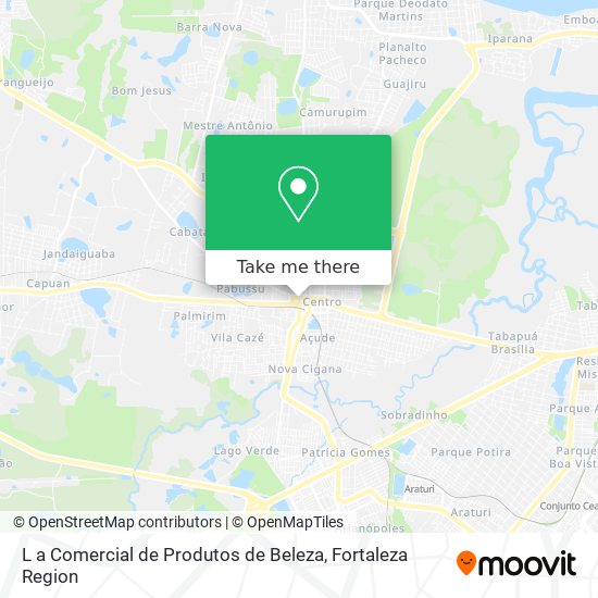 L a Comercial de Produtos de Beleza map