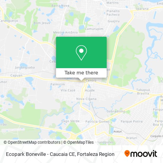 Mapa Ecopark Boneville - Caucaia CE