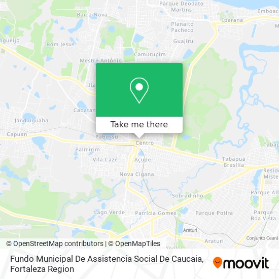 Fundo Municipal De Assistencia Social De Caucaia map