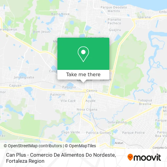 Can Plus - Comercio De Alimentos Do Nordeste map