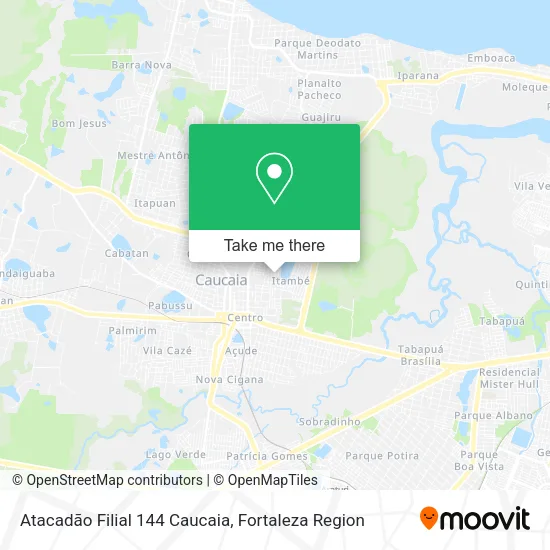 Atacadão Filial 144 Caucaia map