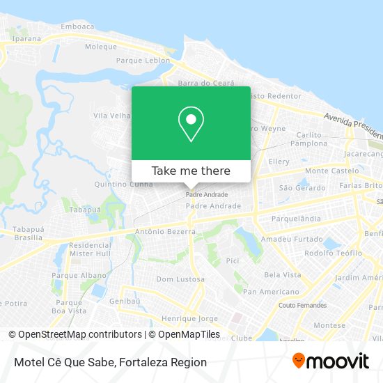 Motel Cê Que Sabe map