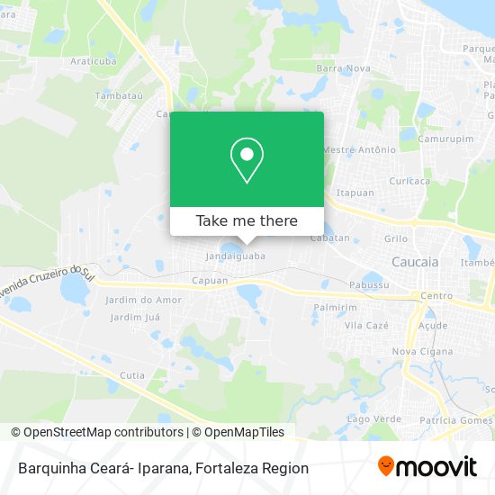 Barquinha Ceará- Iparana map