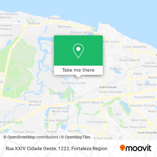 Rua XXIV Cidade Oeste, 1222 map