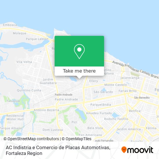 Mapa AC Indistria e Comercio de Placas Automotivas