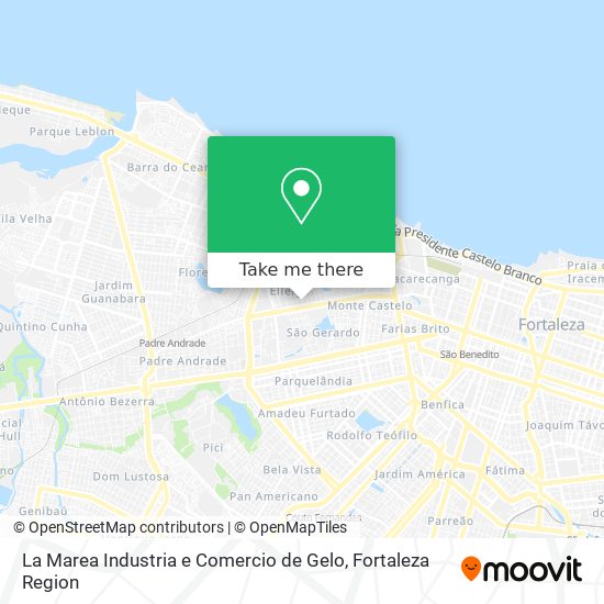 Mapa La Marea Industria e Comercio de Gelo