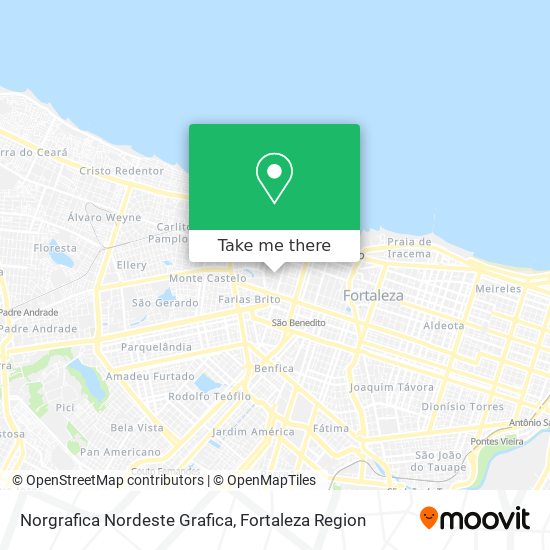 Norgrafica Nordeste Grafica map