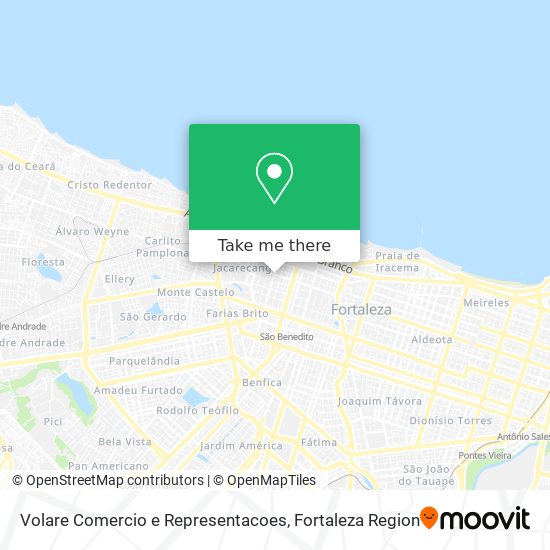 Volare Comercio e Representacoes map