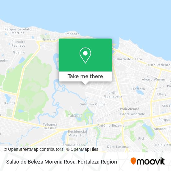 Mapa Salão de Beleza Morena Rosa