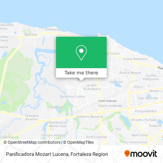 Panificadora Mozart Lucena map