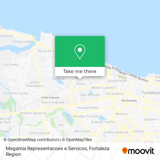 Mapa Megamix Representacoes e Servicos