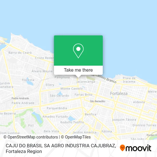 CAJU DO BRASIL SA AGRO INDUSTRIA CAJUBRAZ map