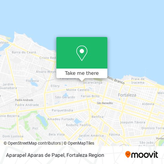 Aparapel Aparas de Papel map