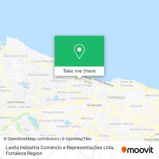 Lavita Indústria Comércio e Representações Ltda map