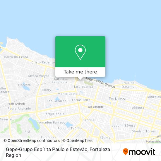 Gepe-Grupo Espírita Paulo e Estevão map