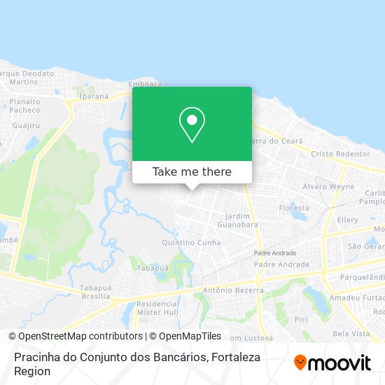 Mapa Pracinha do Conjunto dos Bancários