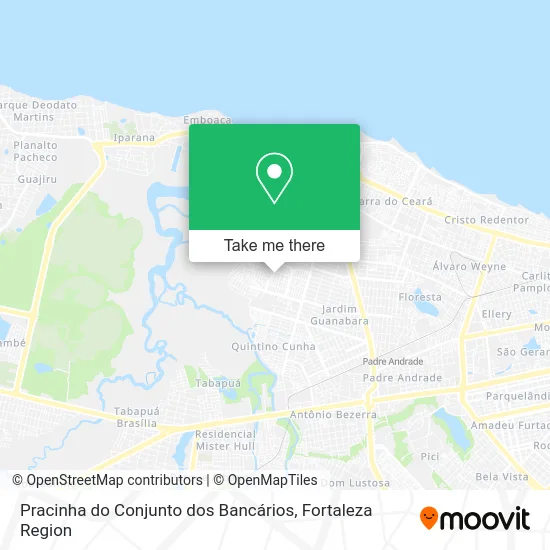 Pracinha do Conjunto dos Bancários map