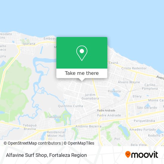 Alfavine Surf Shop map