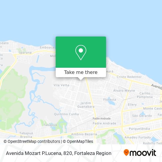 Avenida Mozart P.Lucena, 820 map