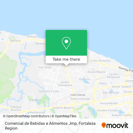 Comercial de Bebidas e Alimentos Jmp map