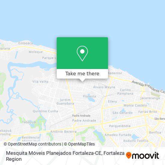 Mapa Mesquita Móveis Planejados Fortaleza-CE