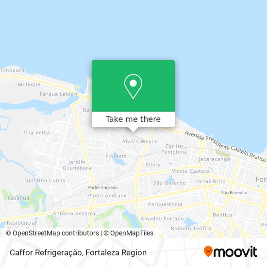 Caffor Refrigeração map